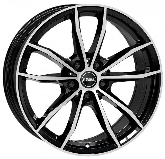 RIAL X12X 9X20 5X112 ET35/66.5 černá/stříbrná
