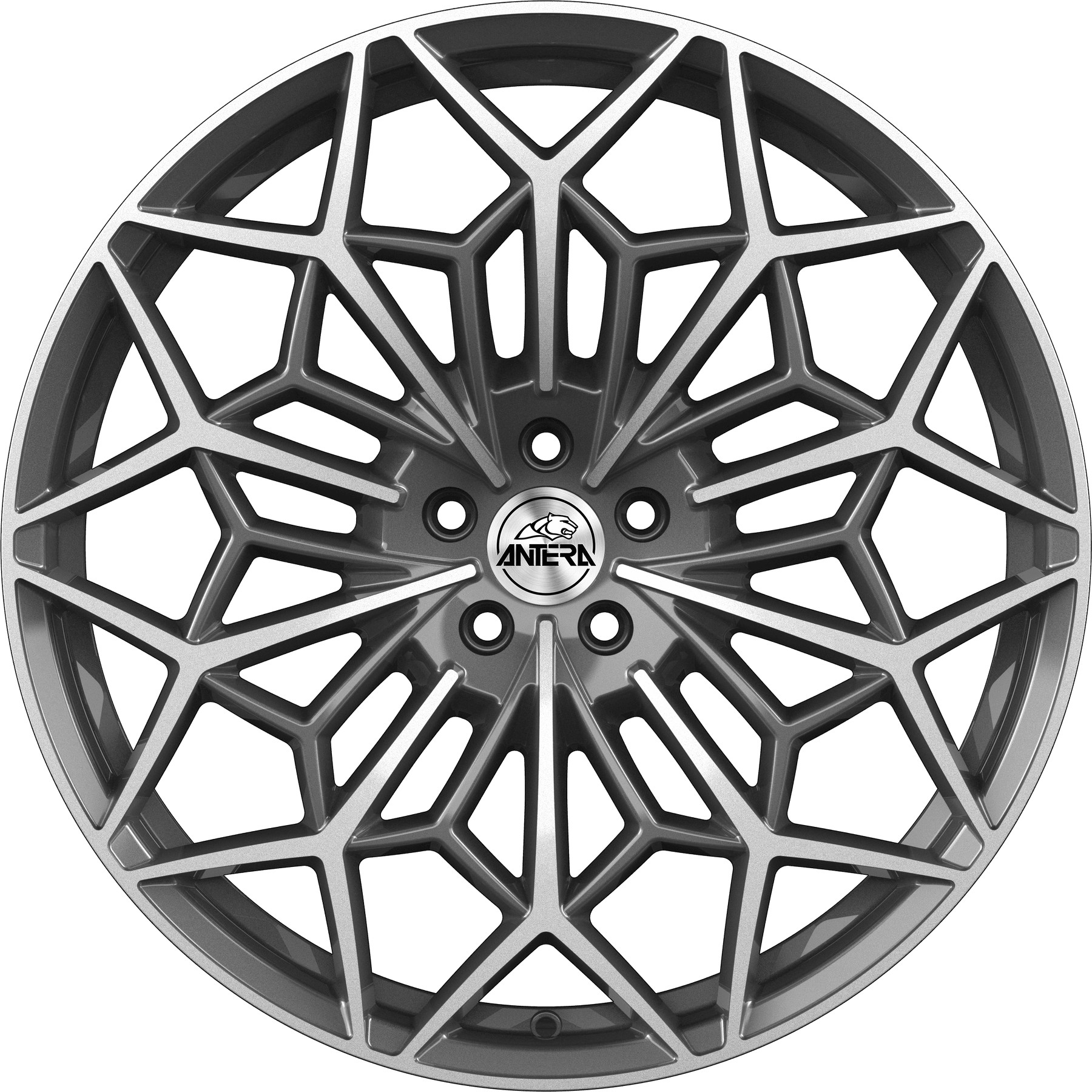 ANTERA A105 8.5X20 5X112 ET35/66.6 šedá/leštěná