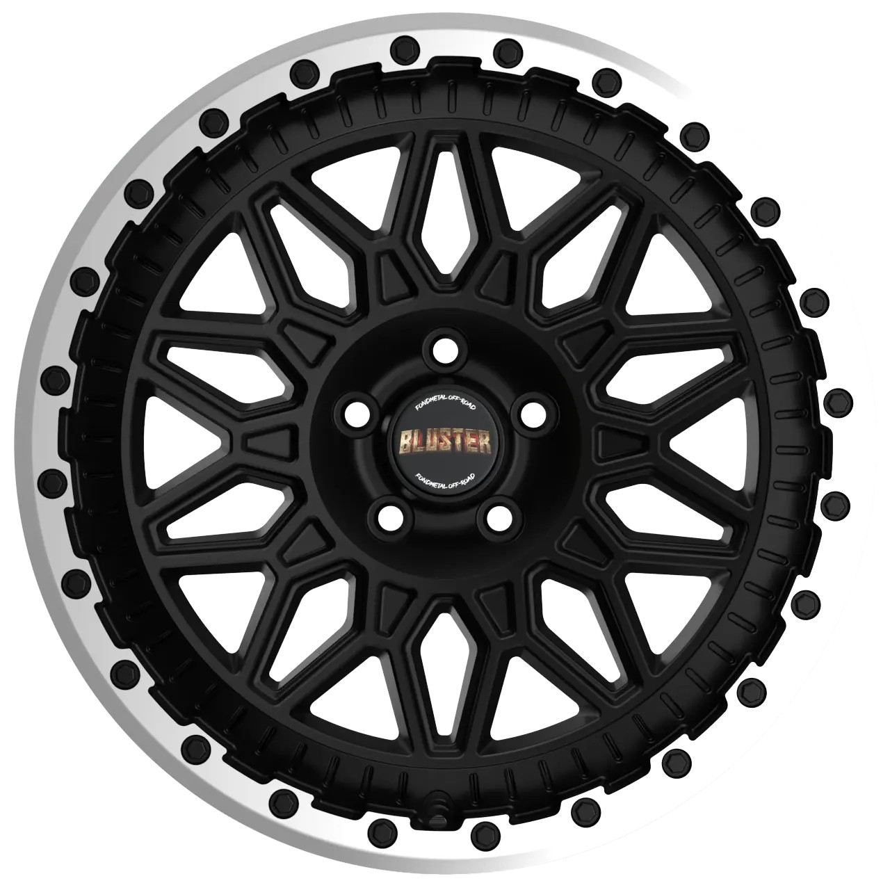FONDMETAL BLUSTER 8X18 6X130 ET50/84.1 černá/leštěný okraj