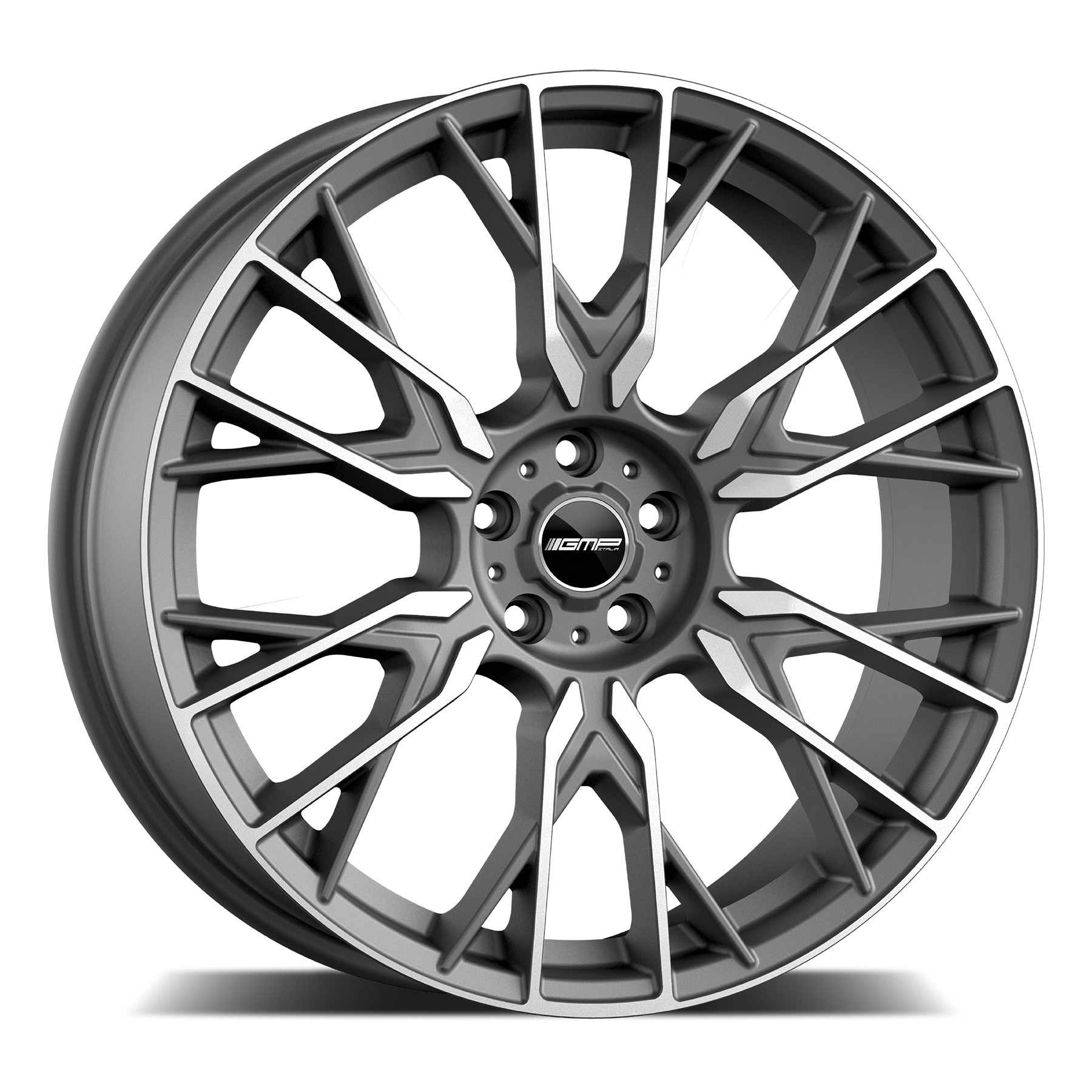 GMP FENDER 8.5X21 5X112 ET30/66.6 šedá/leštěná