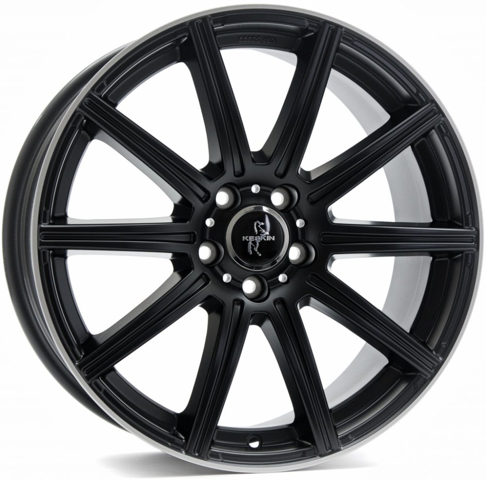 KESKIN KT16 8.5X19 5X112 ET45/66.6 černá/stříbrná