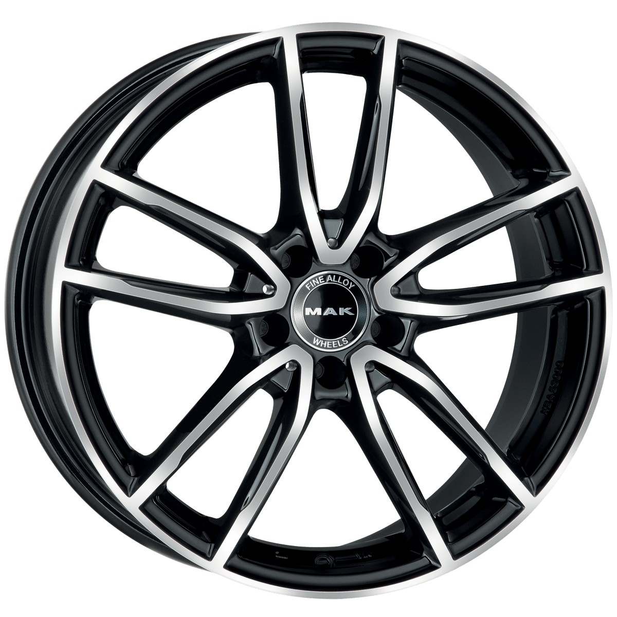 MAK EVO 8X18 5X112 ET33/66.6 černá/leštěná