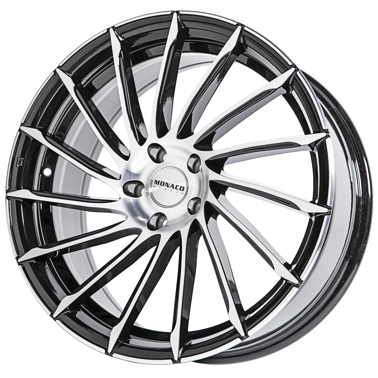 MONACO TURBINE 8.5X19 5X112 ET35/66.5 černá/stříbrná