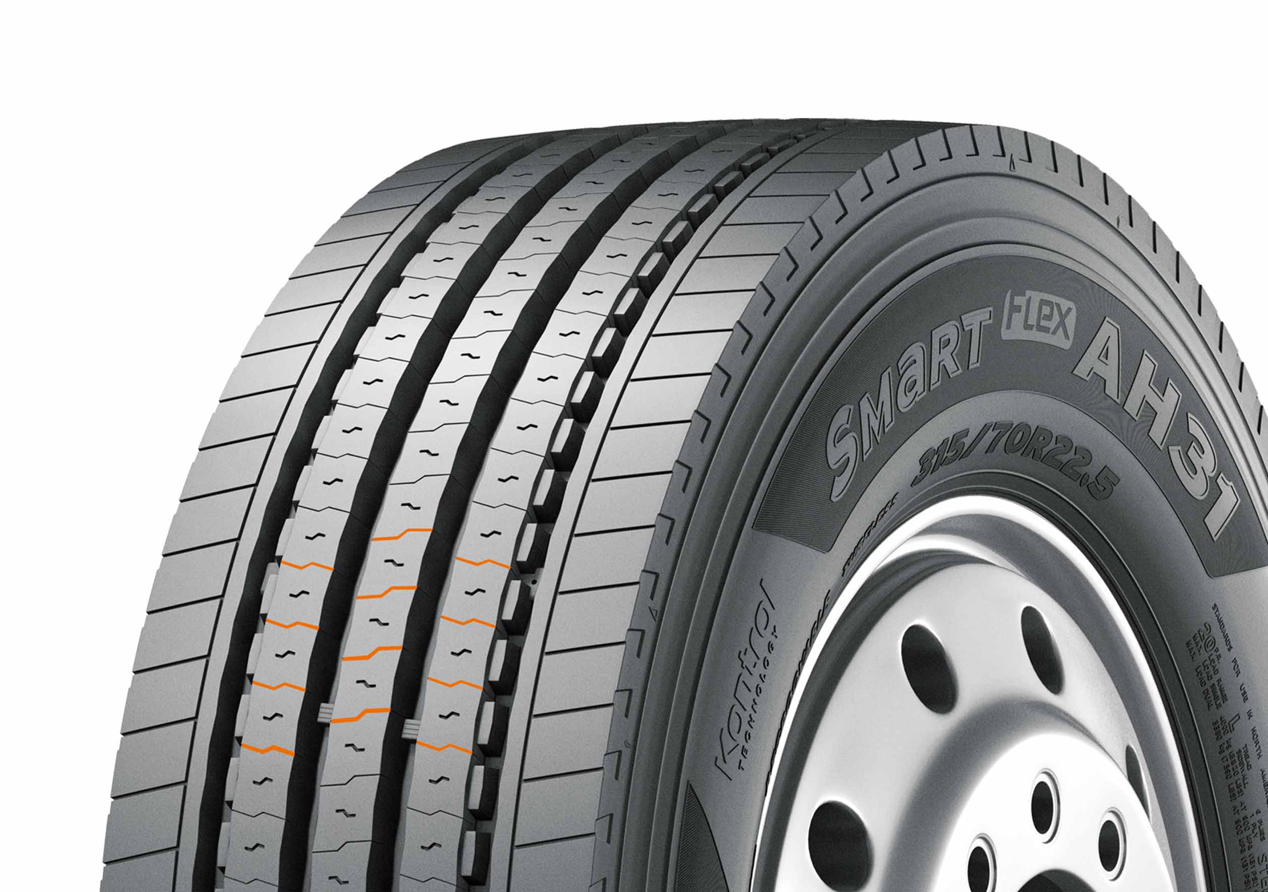HANKOOK 355/50 R22.5 SMART FLEX AH31 156K M+S FRONT