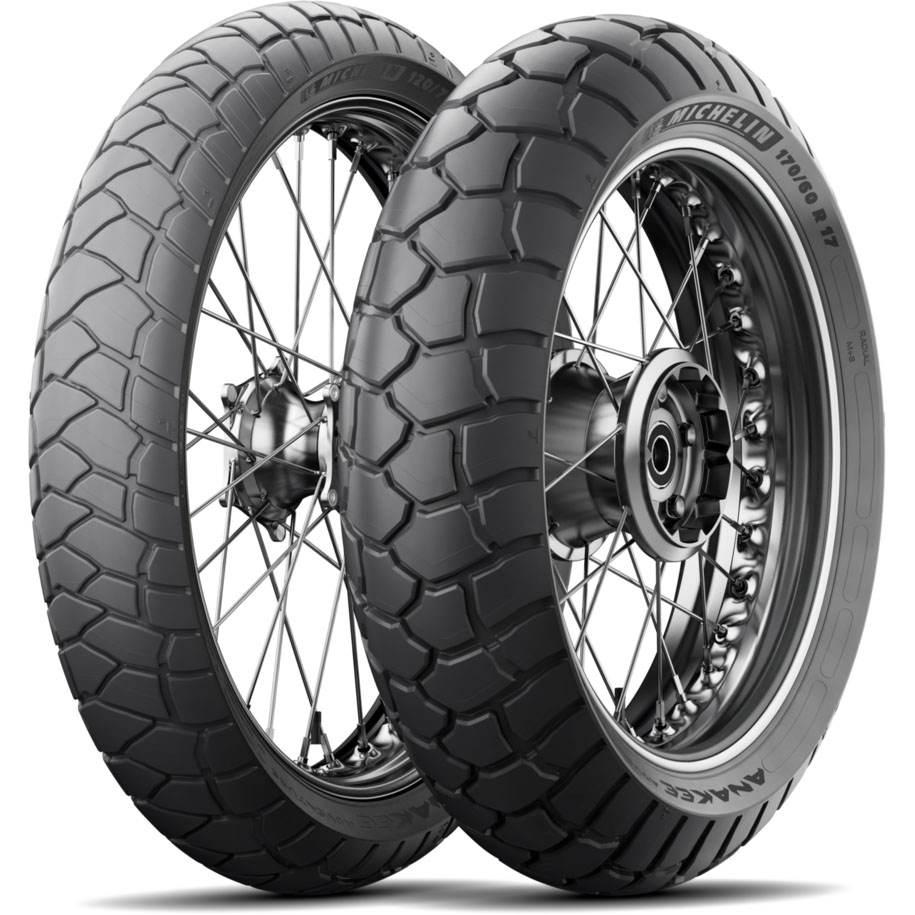 Sada moto pneu Michelin ANAKEE ADVENTURE - 110/80 R18 58V  + 180/55 R17 73V