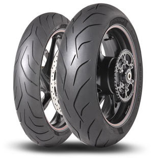 Sada moto pneu Dunlop SPORTSMART MK3 - 120/70 R17 58W  + 200/55 R17 78W