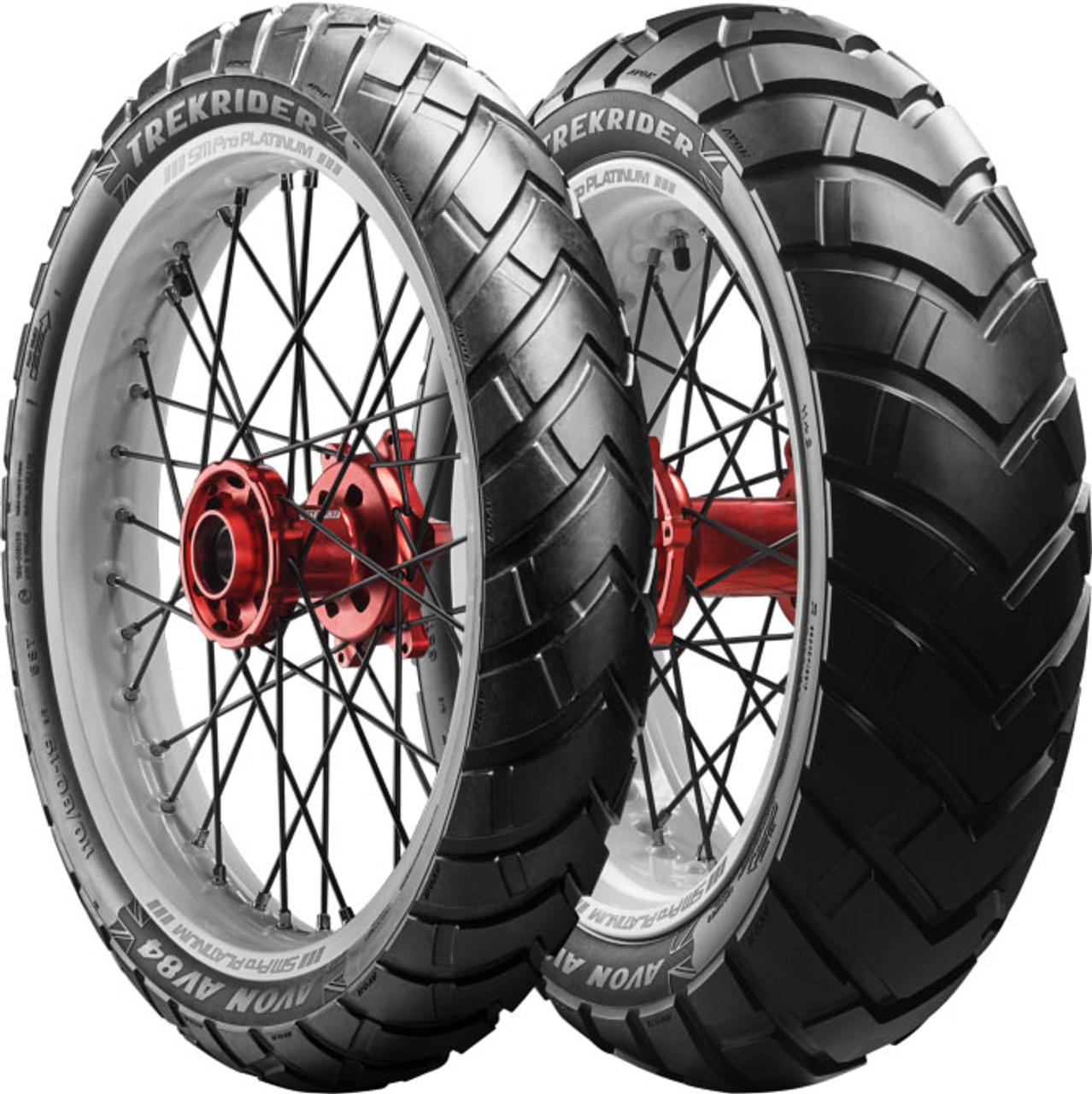 Sada moto pneu Avon TREKRIDER - 110/80 R19 59T DOT18 + 140/80 R17 69T DOT17