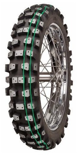 MITAS 110/100-18 XT-454 54M TT SUPER SOFT EXTREME (DVOJITÝ ZELENÝ PROUŽEK) ZADNÍ DOT 2022 (DOT:CDDD) (28082)