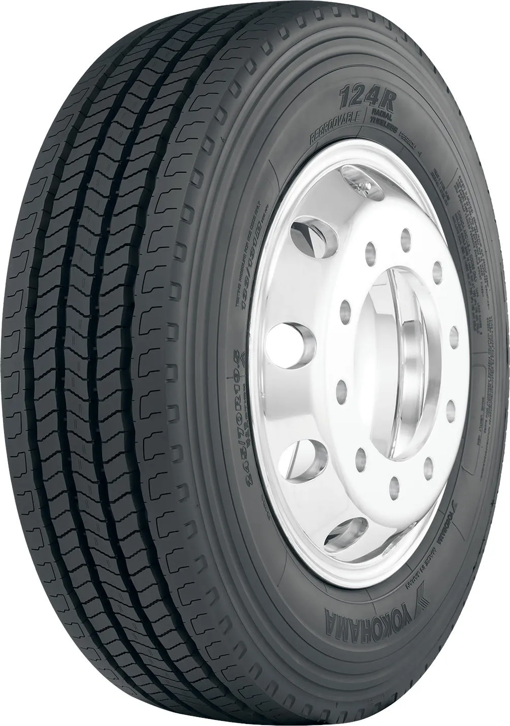 YOKOHAMA 315/80 R22.5 124R 156/150L FRONT M+S 3PMSF