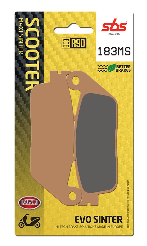 SBS brake pads KH142 / KH226 maxi sinteredsinteredcolour gold (183MS)