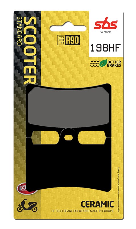 SBS brake pads KH252 / KH380 street standart ceramic colour black (198HF)