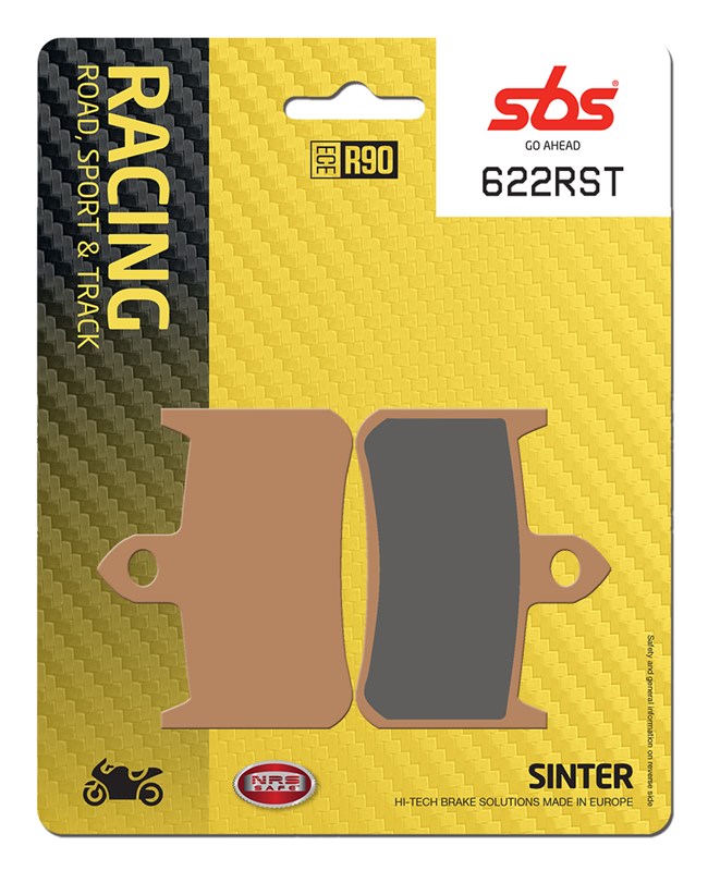 SBS brake pads KH187 track and sport sinteredcolour gold (622RST)