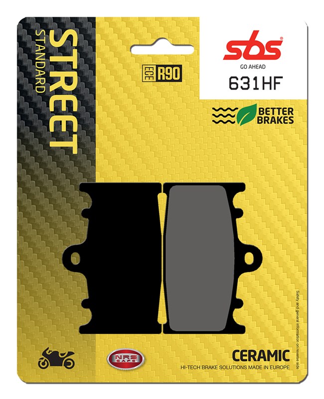 SBS brake pads KH158 street standart ceramic colour black (631HF)