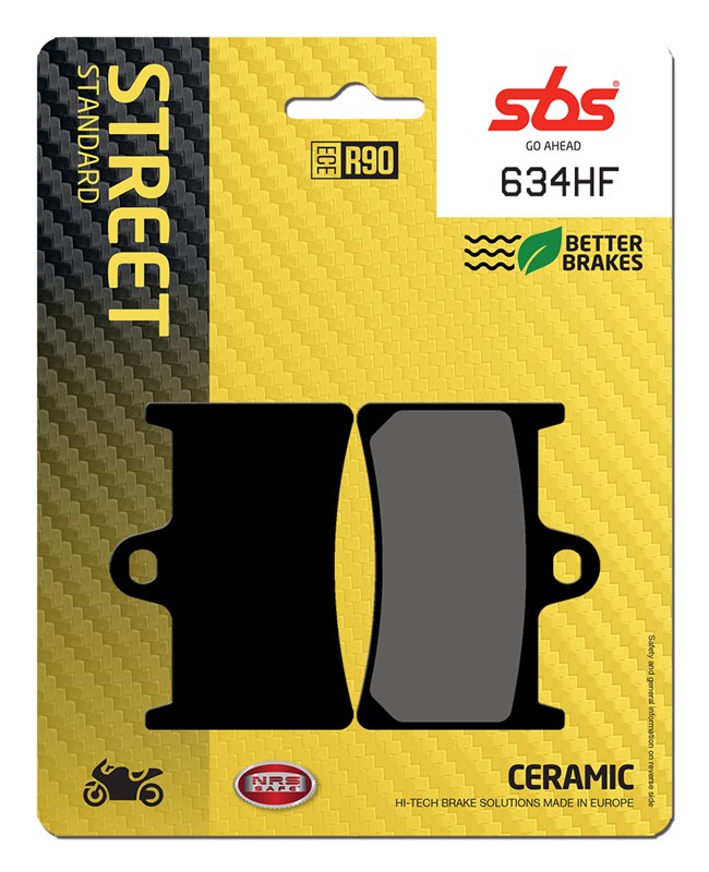 SBS brake pads KH252 / KH380 street standart ceramic colour black (634HF)