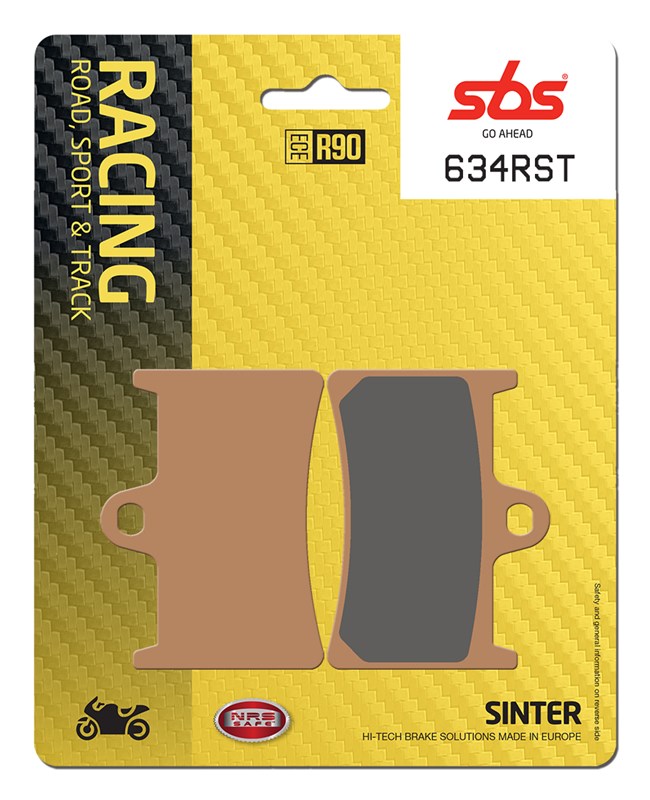 SBS brake pads KH252 / KH380 track and sport sinteredcolour gold (634RST)