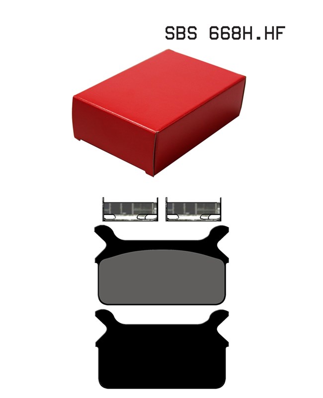 SBS brake pads KH201 street standart ceramic colour black (668H.HF)