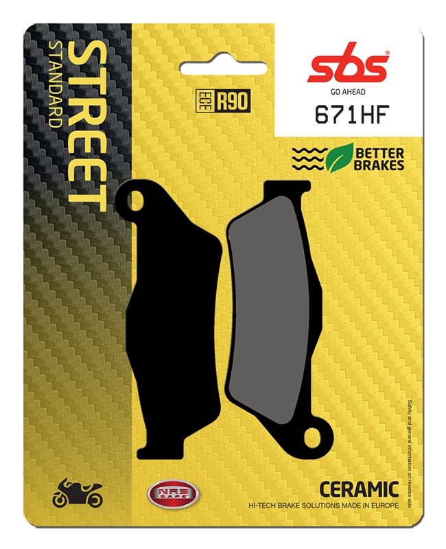 SBS brake pads KH181 street standart ceramic colour black (671HF)