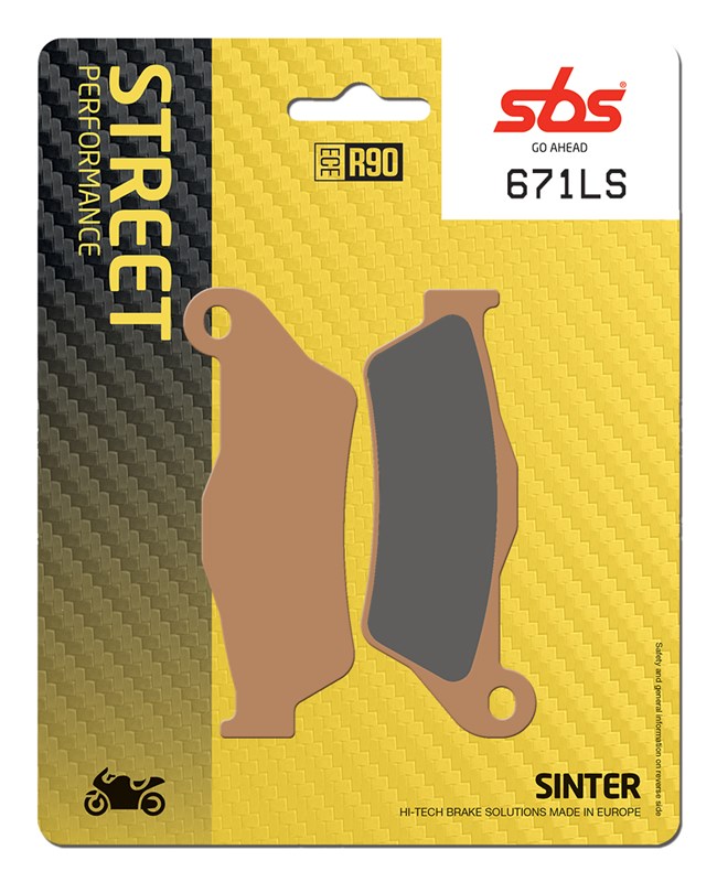 SBS brzdové destičky KH181 STREET EXCEL/RACING sintrované barva zlatá (671LS)