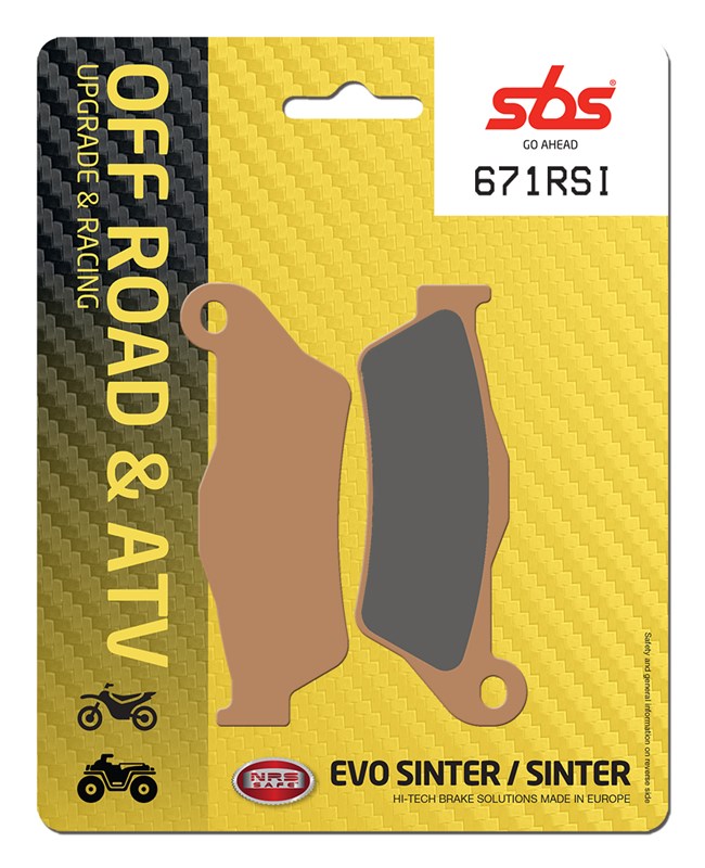 SBS brzdové destičky KH181 OFF-ROAD RACING sintrované barva zlatá (671RSI)
