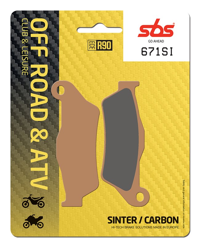 SBS brzdové destičky KH181 OFF-ROAD sintrované barva zlatá (671SI)