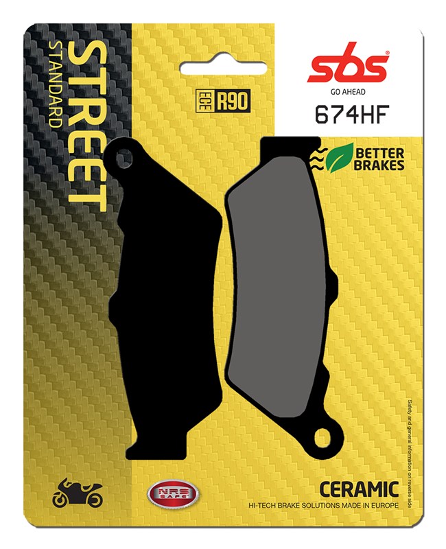 SBS brake pads KH209 / KH209/2 street standart ceramic colour black (674HF)