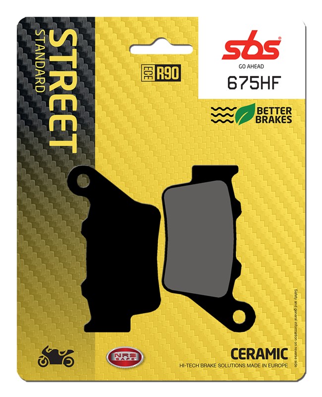 SBS brake pads KH208 street standart ceramic colour black (675HF)