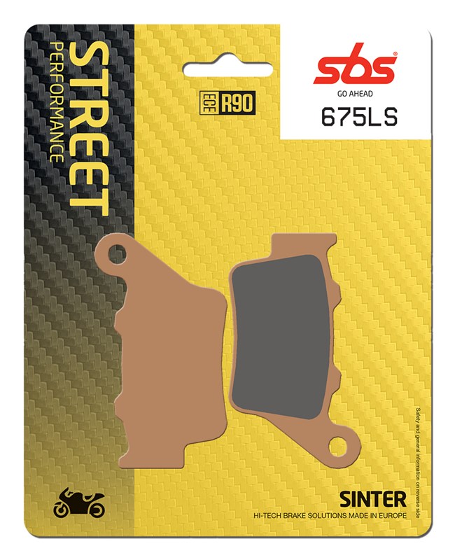 SBS brake pads KH208 street performance (excel) sinteredcolour gold (675LS)