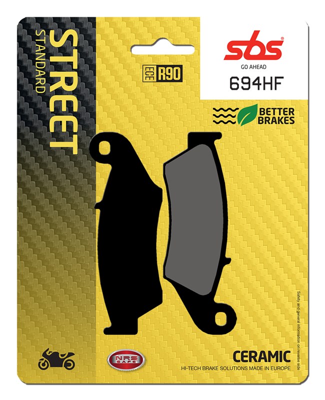 SBS brake pads KH185 / KH389 street standart ceramic colour black (694HF)
