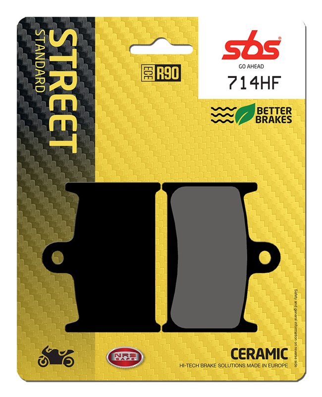 SBS brake pads KH145 / KH236 street standart ceramic SUZUKI gsf 1200 bandit 97-00, rf 900 94-97 colour black (714HF)