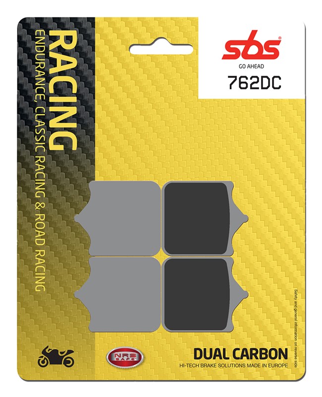 SBS brake pads KH322 racing dual carbon colour black (762DC)