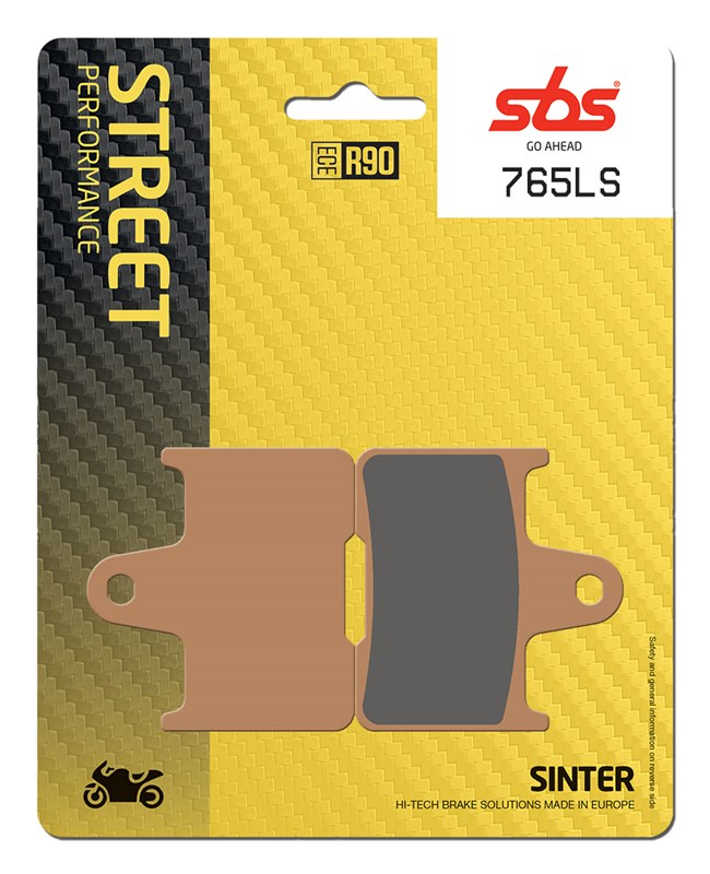 SBS brzdové destičky KH245 STREET EXCEL/RACING sintrované barva zlatá SUZUKI GSXR 04-06 zadní (765LS)