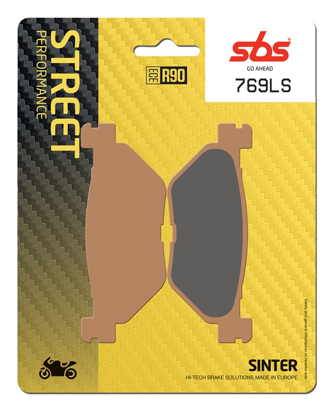 SBS brake pads KH319/2 street performance (excel) sinteredcolour gold (769LS)