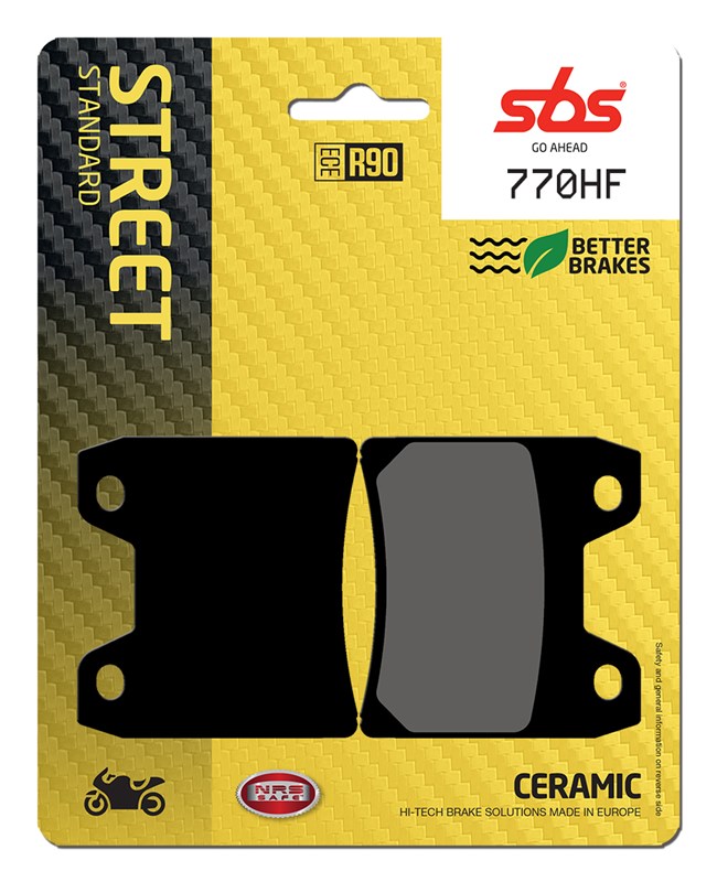 SBS brake pads KH348 street standart ceramic colour black YAMAHA FZS1000, XJR1300 rear(770HF)