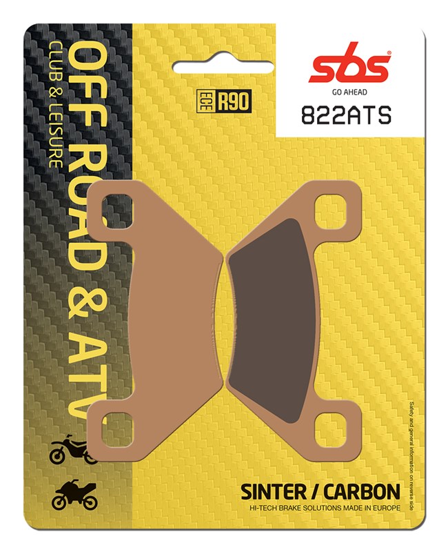 SBS brzdové destičky KH395 OFF-ROAD sintrované barva zlatá ARCTIC CAT, KYMCO přední-zadní (822ATS)