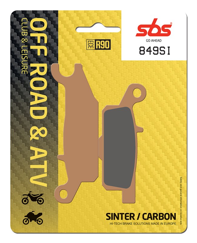 SBS brake pads KH444 OFF-ROAD sinteredYAMAHA yfm 550 grizzly 09-16, yfm 700 07-17, yfm 250 raptor 09-14 colour gold (849SI)