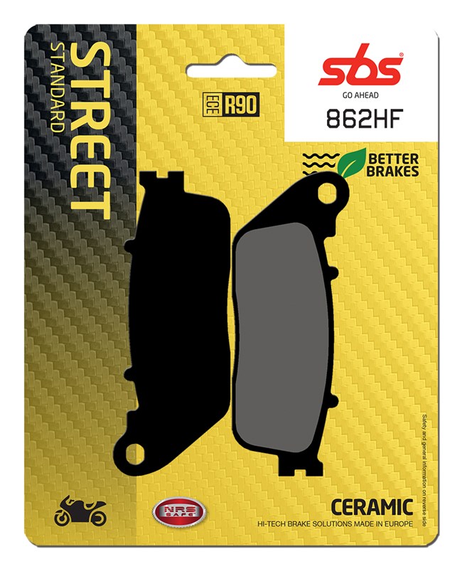 SBS brzdové destičky KH488 STREET keramické barva černá HONDA VFR800/1200, CB1000 zadní (862HF)