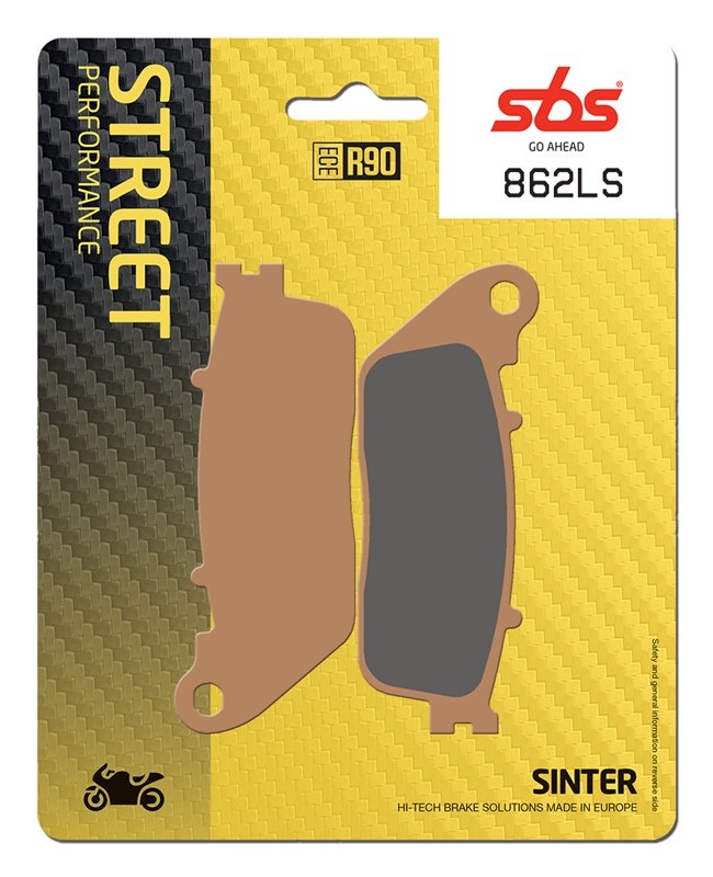 SBS brzdové destičky KH488 STREET EXCEL/RACING sintrované barva zlatá (862LS)