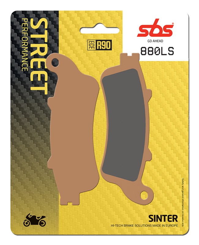 SBS brake pads KH261/2 street performance (excel) sinteredcolour gold (880LS)
