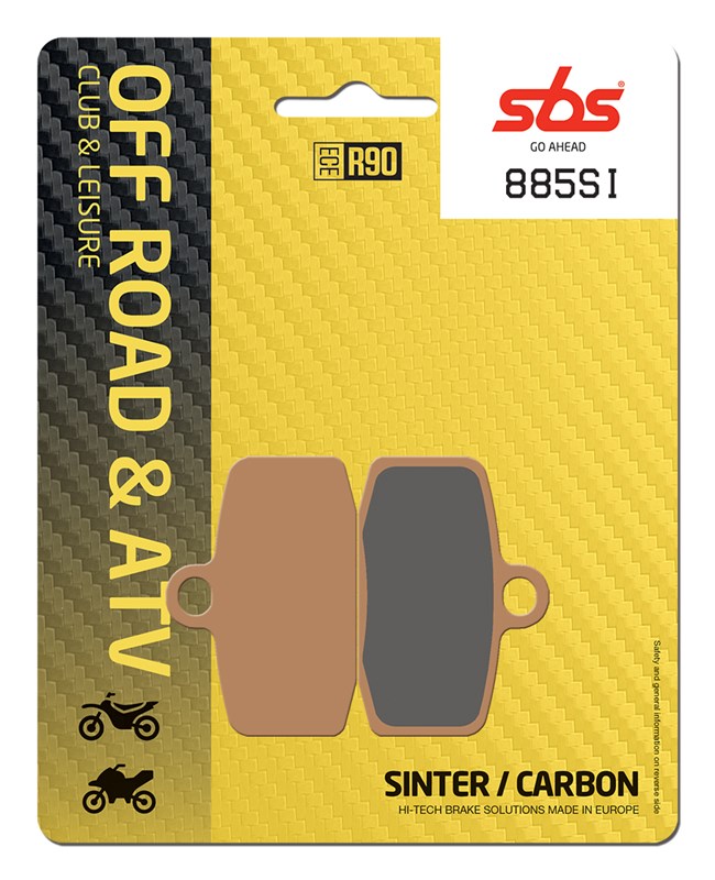 SBS brake pads KH612 OFF-ROAD sinteredcolour gold KTM freeride, GAS GAS TXT125/250/280/300, HUSQVARNA TC85 front (885SI)