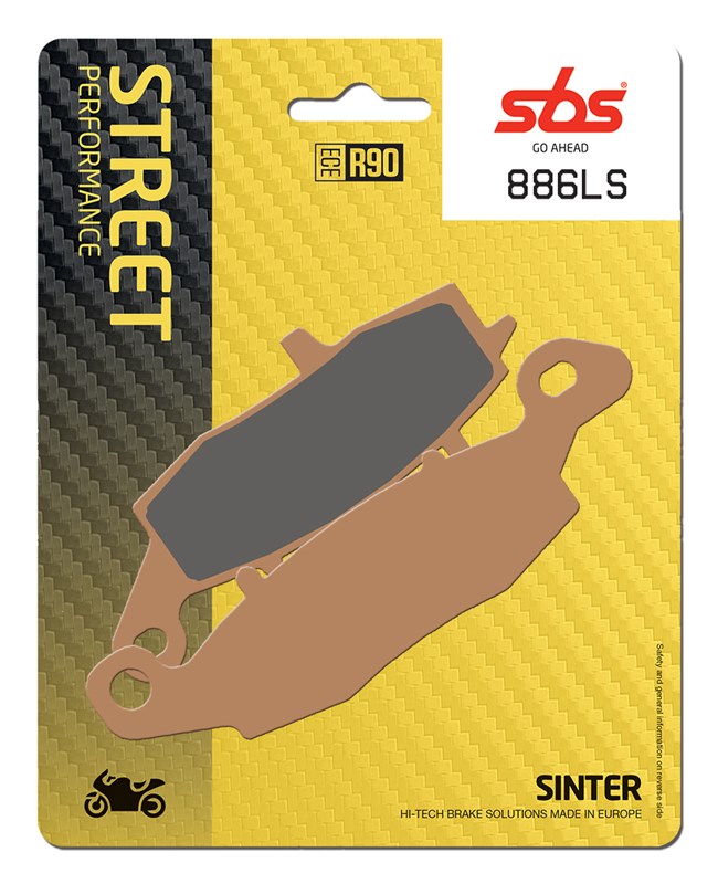 SBS brake pads KH231/2 street performance (excel) sinteredcolour gold rearKAWASAKI VN900/1500/1600/1700/2000, SUZUKI intruder 1500 (886LS)