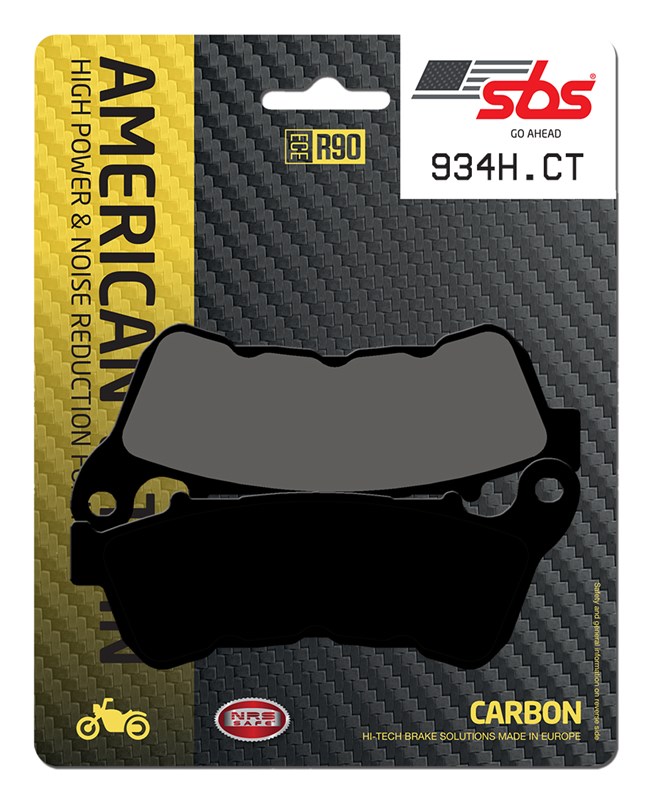 SBS brake pads KH640 street carbon tech colour black H-D 883 super low/iron/roadster/1200 custom/ t super low front (934H.CT)