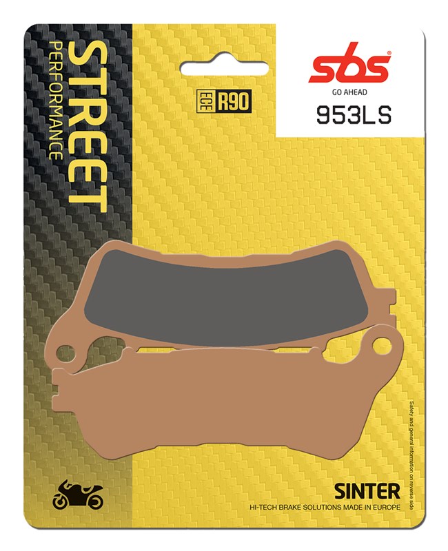 SBS brake pads KH388/2 street performance (excel) sinteredcolour gold HONDA gl 1800 goldwing 18-21 - rear(953LS)
