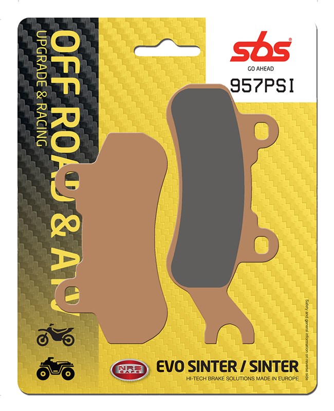 SBS brake pads evo sinteredleft front/REARCAN-AM maverick 900 17-19, 1000 19-21 colour gold (957PSI)