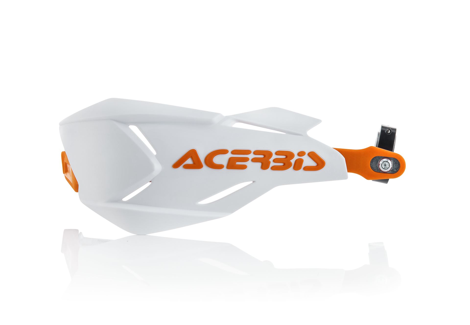 ACERBIS kryty páček X-FACTORY s jádrem hliníkovýM barva bílá / oranžová (ACERBIS kryty páček X-FACTORY s jádrem hliníkovýM barva bílá / oranžová)