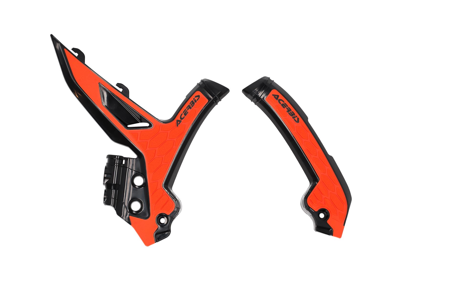 ACERBIS kryty rámu X-GRIP KTM EXC / EXC-F / XC-W 24-25, SX / SX-F / XC / XC-F 23-25 barva černá / oranžová (ACERBIS kryty rámu X-GRIP KTM EXC / EXC-F)