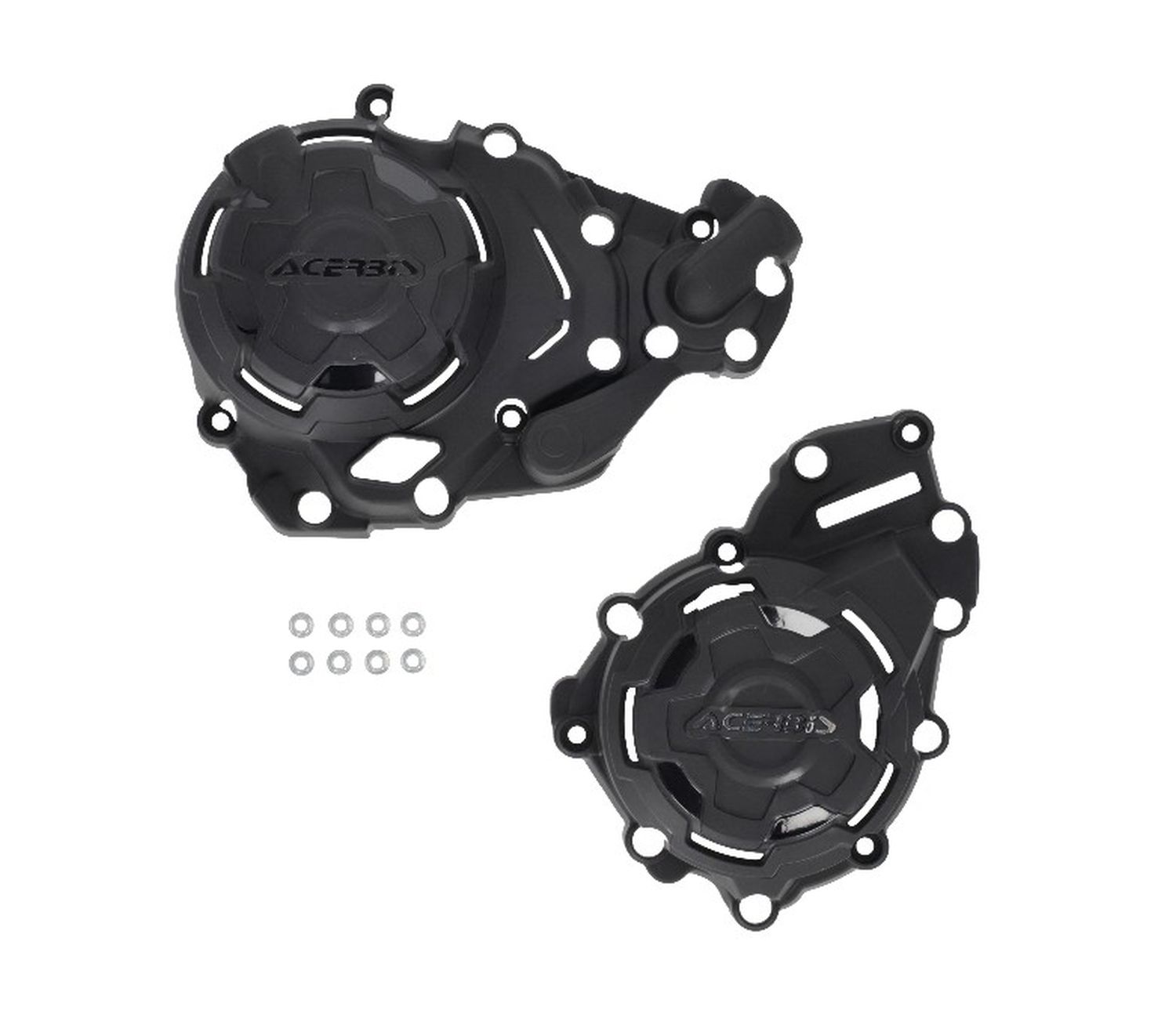ACERBIS kryty motoru (kryt víka/ krytu spojky i alternátoru) X-POWER CF MOTO 450 MT 24-25 barva černá