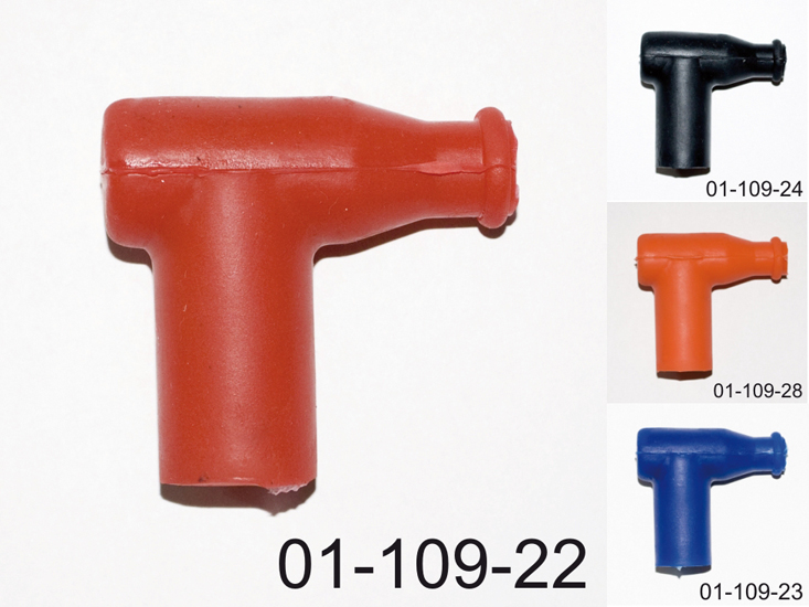 Pipe for spark plugs bent colour red ( PSYCHIC 01-109-22