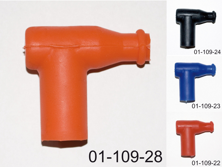 Pipe for spark plugs bent colour orange ( PSYCHIC 01-109-28
