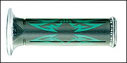 HARRIS gripy 01684/F-TV (120 mm/22 mm) s otvorem barva černá/zelená