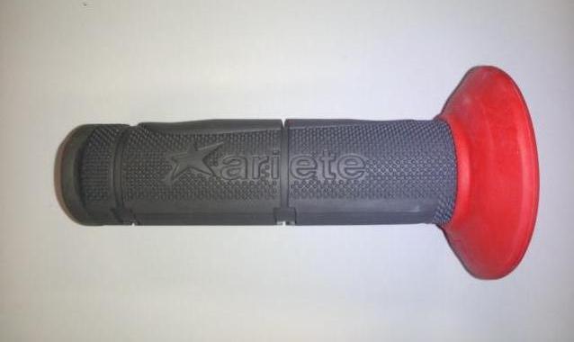 ARIETE gripy 01697/H-R EXTREME HARD (115 mm) bez otvoru barva šedá/červená